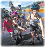 Learning to inline skate - group lessons