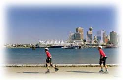 Rollerblading instructors - Stanley Park seawall